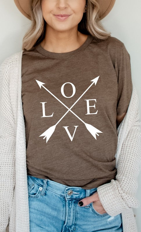 Love Arrows Valentines Day PLUS SIZE Graphic Tee