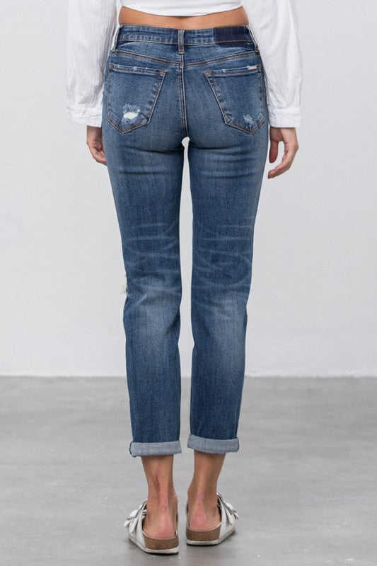 Ripped Boyfriend Jeans