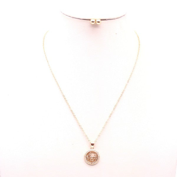 MAMA PENDANT NECKLACE SET