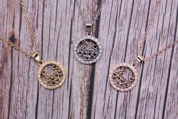 MAMA PENDANT NECKLACE SET