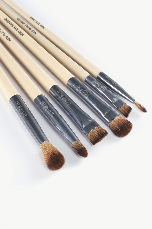 Lafeel Full Eye Brush Set in Taupe