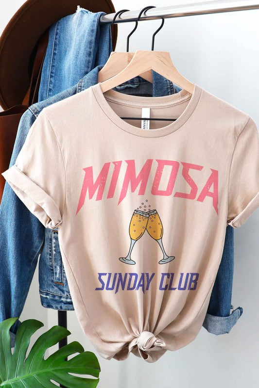 PLUS SIZE MIMOSA SUNDAY CLUB GRAPHIC TEE