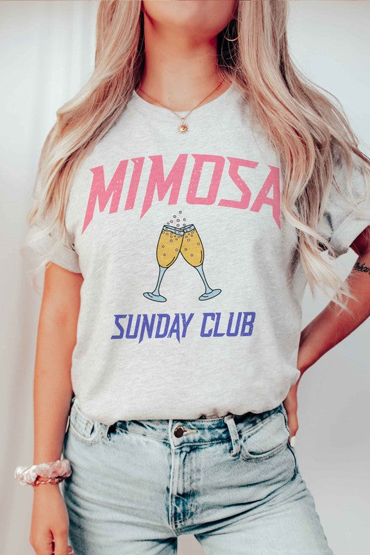 PLUS SIZE MIMOSA SUNDAY CLUB GRAPHIC TEE