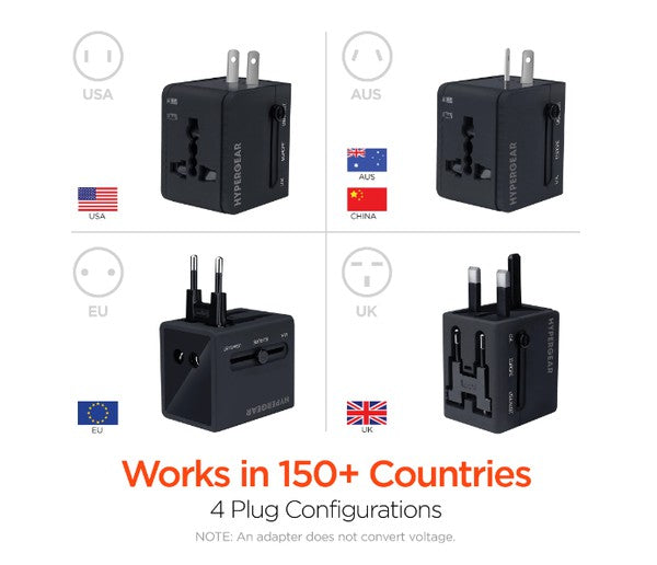 HyperGear All-in-one World Travel Adapter