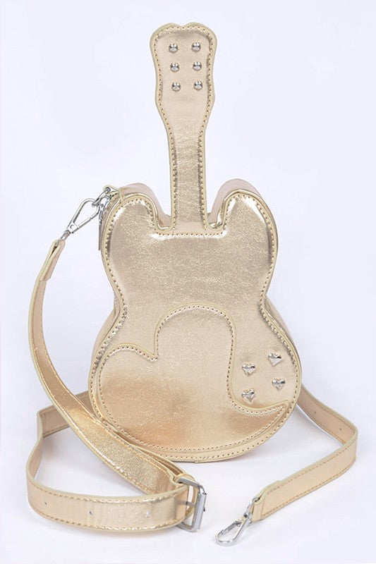 Metallic Guitar Novelty Iconic Swing Bag