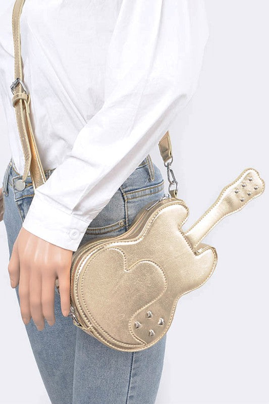 Metallic Guitar Novelty Iconic Swing Bag