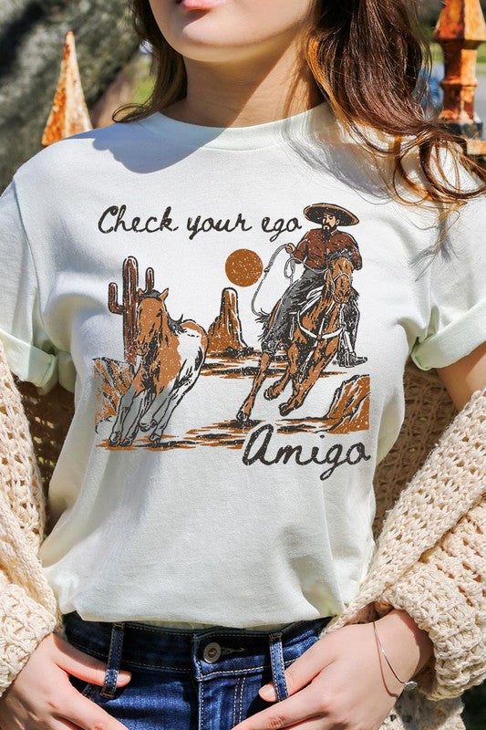 Ego Amigo Cowboy Western Graphic T Shirts
