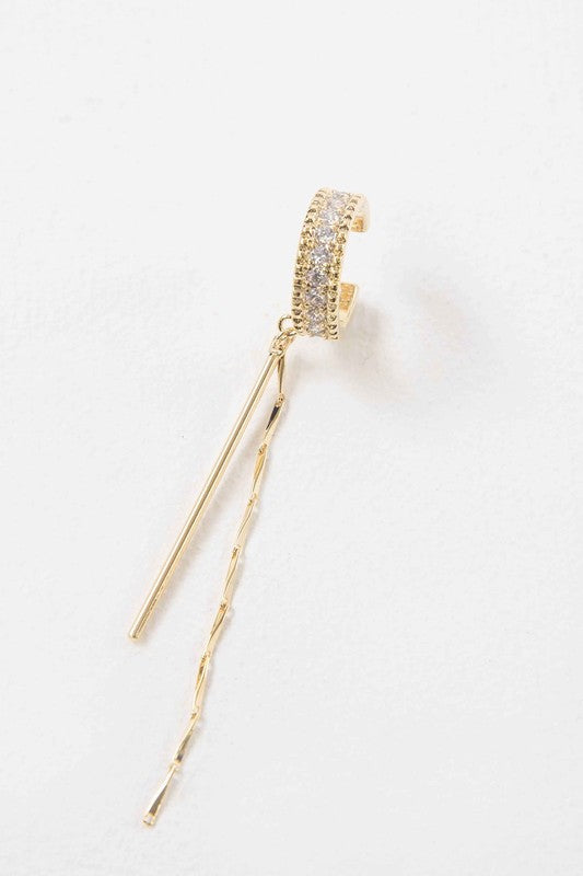 Drop the Bar Ear Cuff Earrings