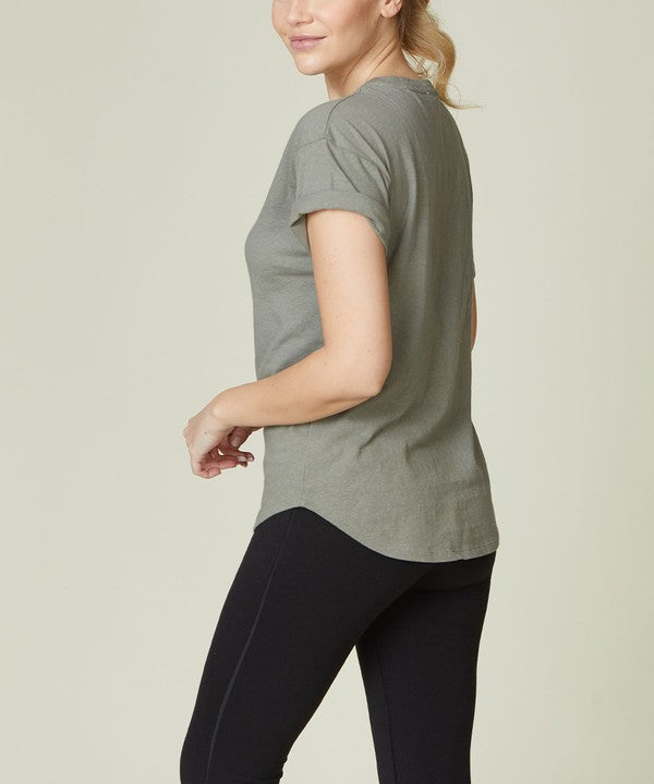 COTTON JERSEY SHORT SLV TEE