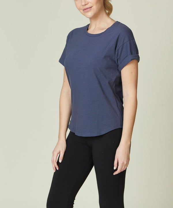 COTTON JERSEY SHORT SLV TEE