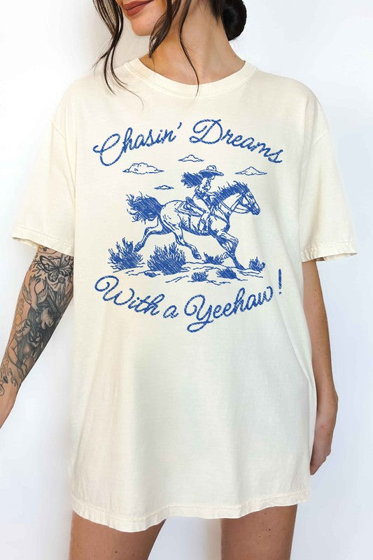 YEEHAW WESTERN COUNTRY OVERSIZED TEE