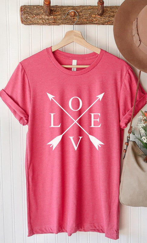 Love Arrows Valentines Day PLUS SIZE Graphic Tee