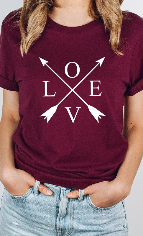 Love Arrows Valentines Day PLUS SIZE Graphic Tee