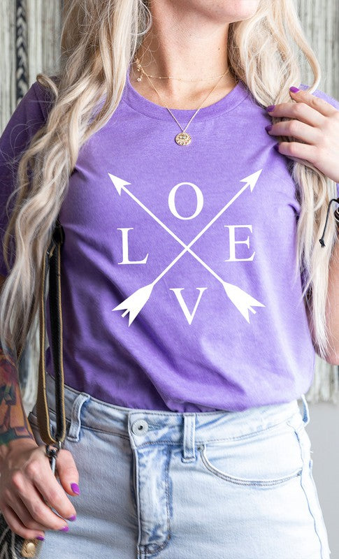 Love Arrows Valentines Day PLUS SIZE Graphic Tee