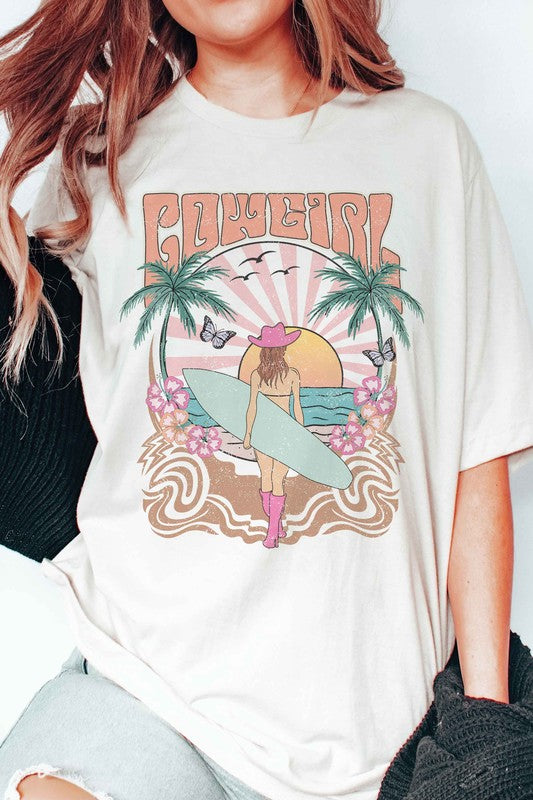 COWGIRL SURF Graphic Tee