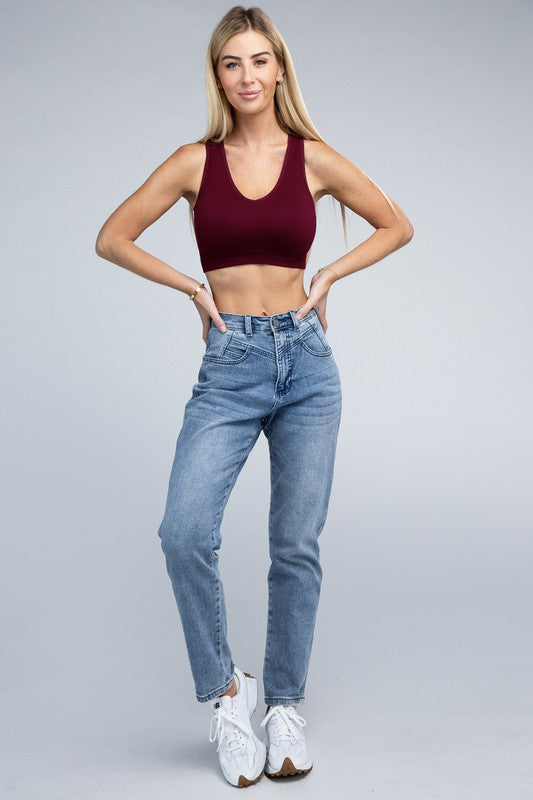 Ribbed Cropped Tank Top