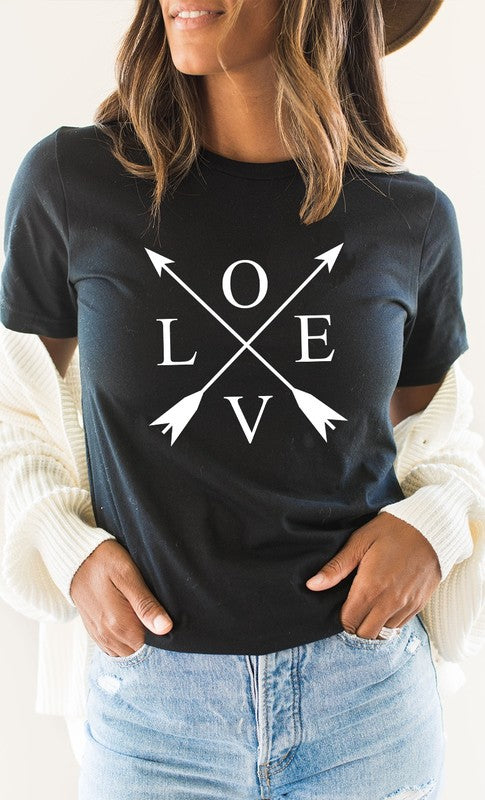 Love Arrows Valentines Day PLUS SIZE Graphic Tee