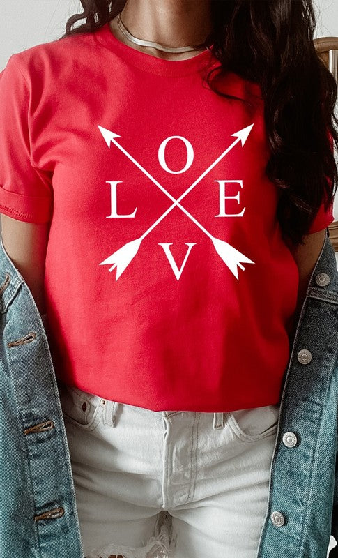 Love Arrows Valentines Day PLUS SIZE Graphic Tee